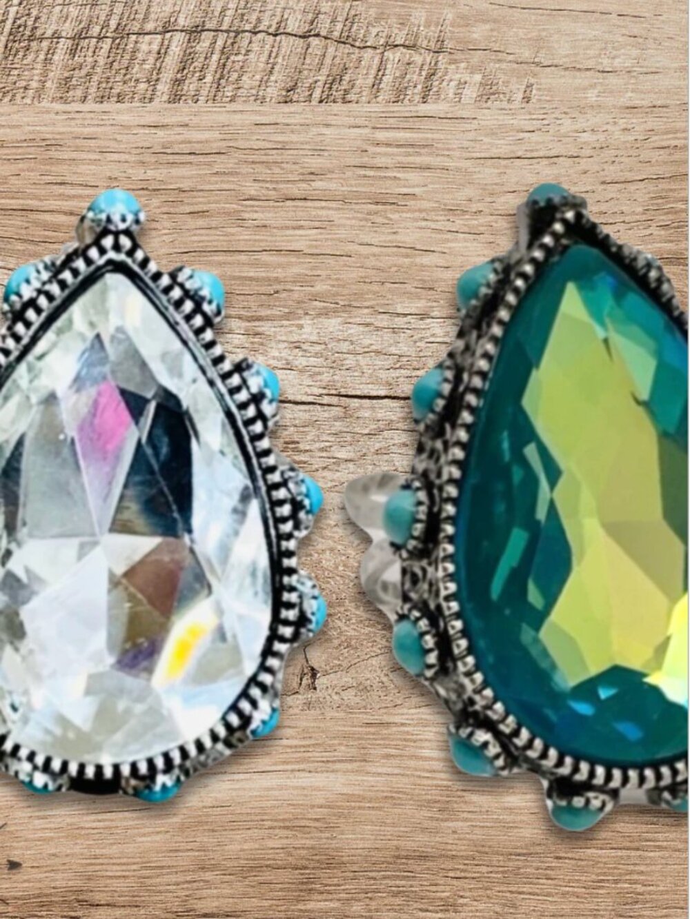 Teardrop Ring - Turquoise